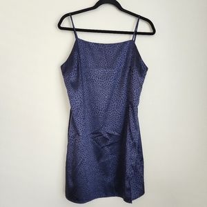 Nordstrom Sophie Rue Leopard Navy Mini Dress